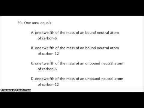 Chemistry multiple choice