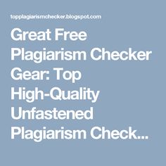 Dissertation plagiarism checker