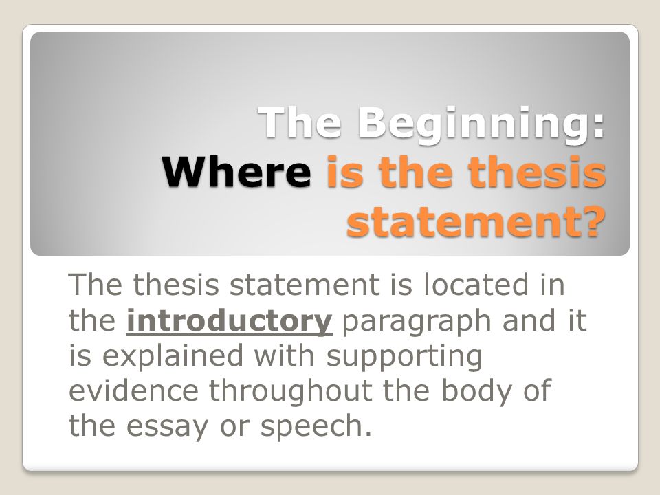 Find thesis