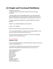 Fractional distillation lab report