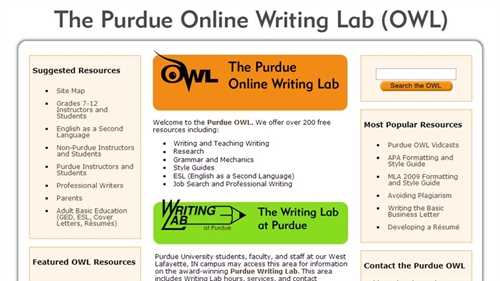 Online writing laboratory