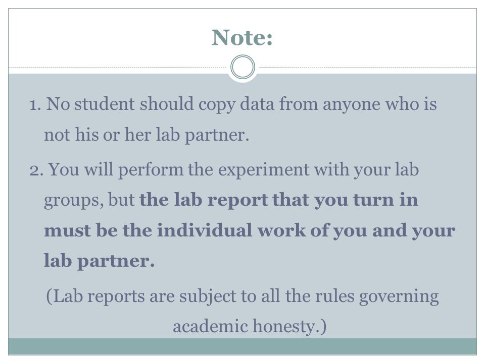 Professional lab report