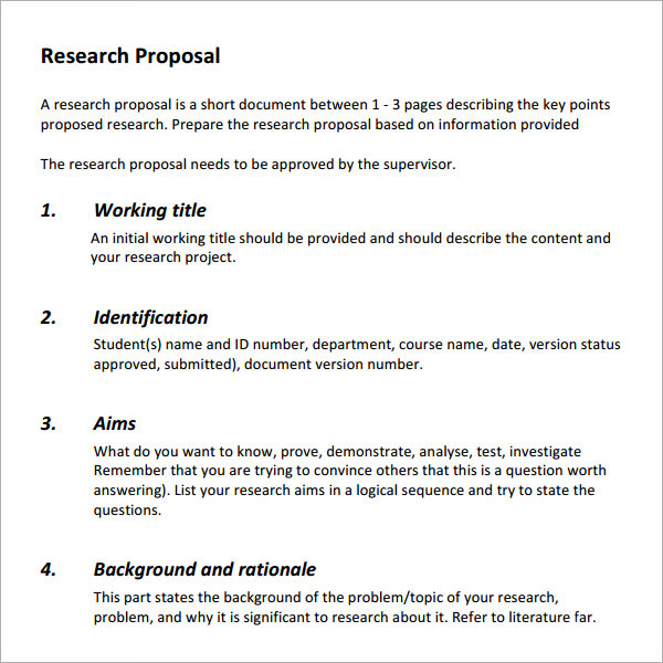 Research proposal writing