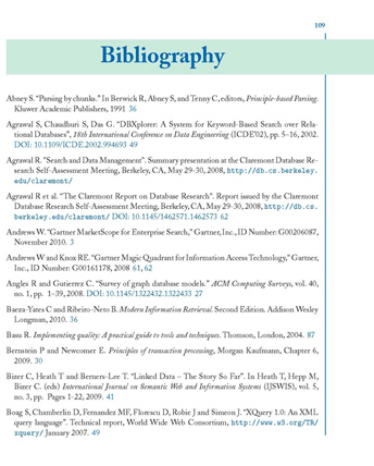 Search bibliography