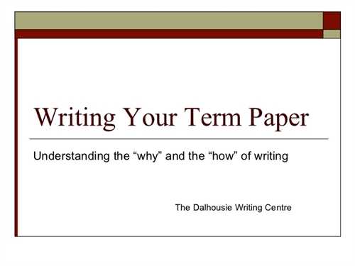 Term essay