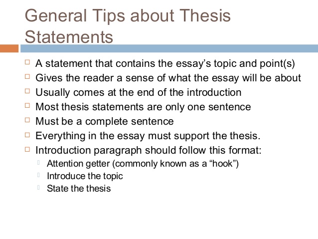 The thesis statement is what gives an essay direction.