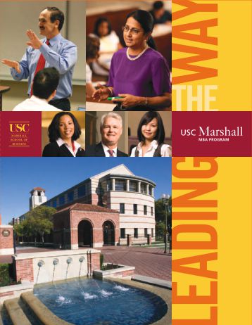 Usc mba program