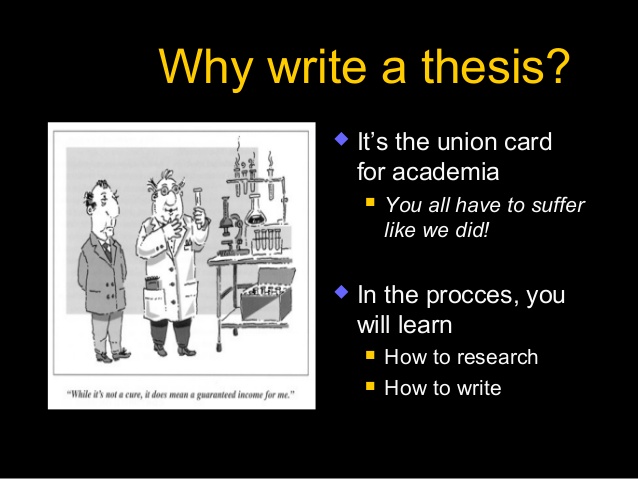 Write a phd thesis