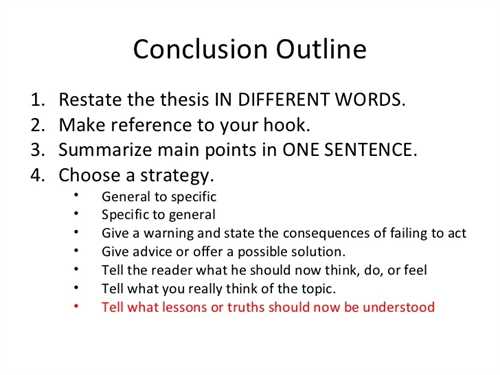 Writing essay conclusions